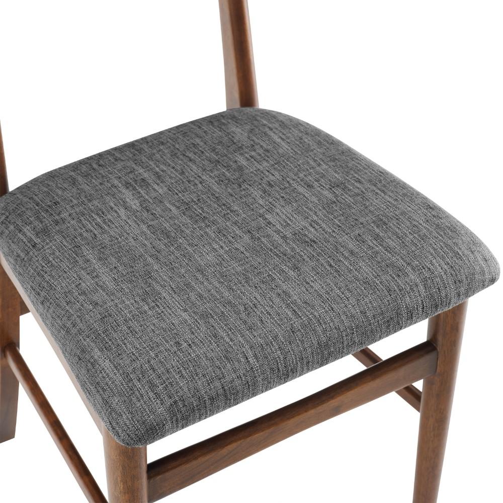 Crosley Furniture - Landon 2 Piece Wood Dining Chairs With Upholstered Seat Mahogany - 2 Wood Back Chairs - CF6021-MA veiw 6