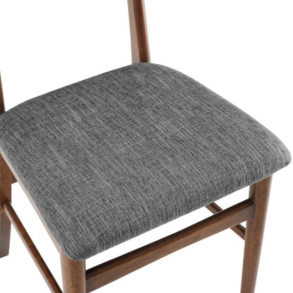 Crosley Furniture - Landon 2 Piece Wood Dining Chairs With Upholstered Seat Mahogany - 2 Wood Back Chairs - CF6021-MA veiw 6