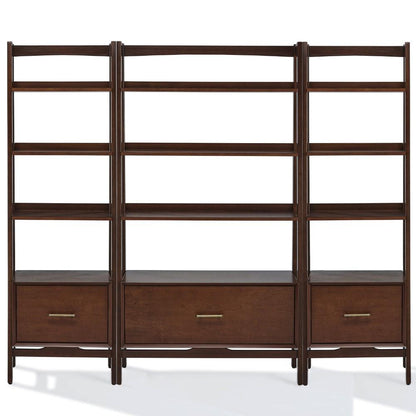 Crosley Furniture - Landon 3 Piece Etagere Set Mahogany - Large Etagere, 2 Small Etageres - KF13040MA veiw 2
