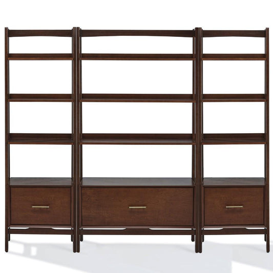 Crosley Furniture - Landon 3 Piece Etagere Set Mahogany - Large Etagere, 2 Small Etageres - KF13040MA veiw 2