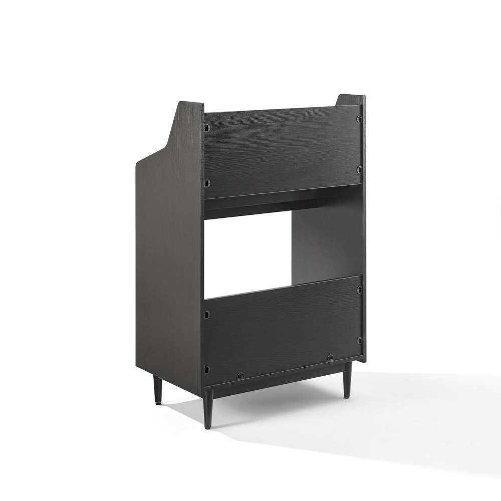 Crosley Furniture - Liam Record Storage Stand Black - CF1123-BK veiw 4