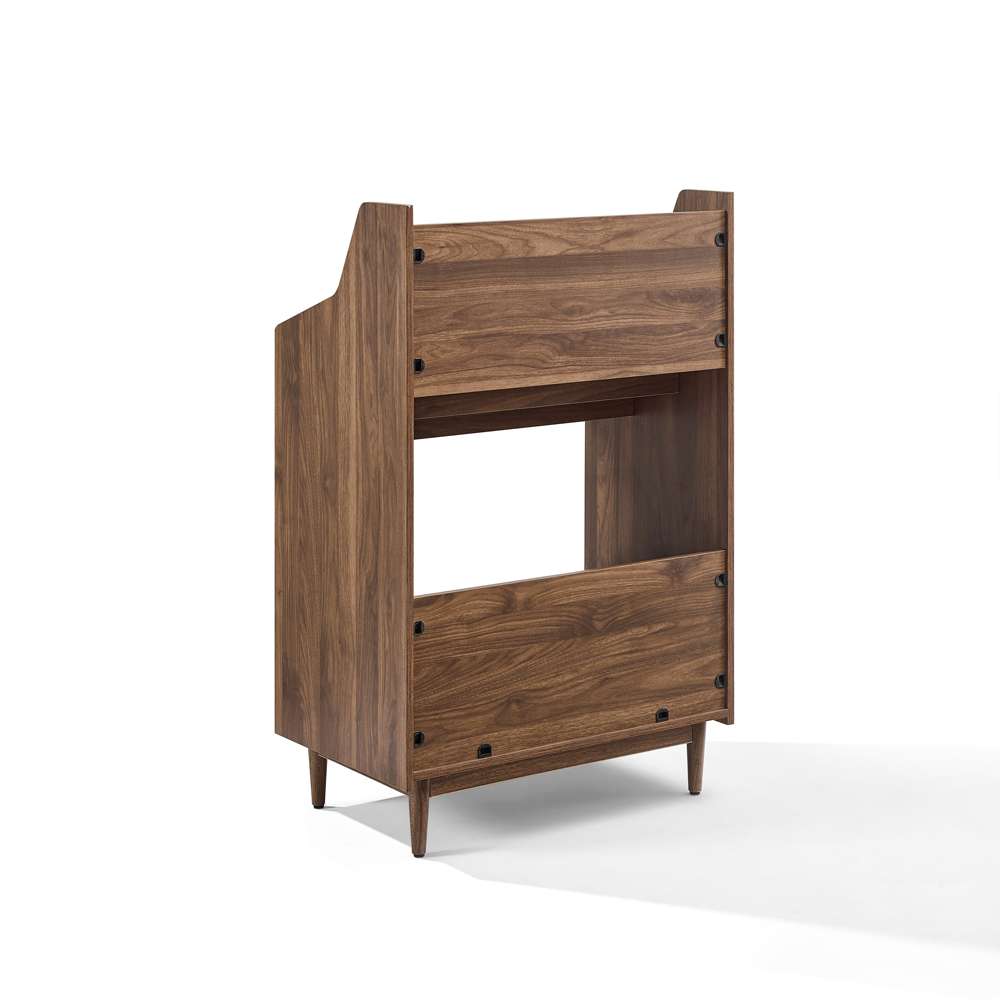 Crosley Furniture - Liam Record Storage Stand Walnut - CF1123-WA veiw 4