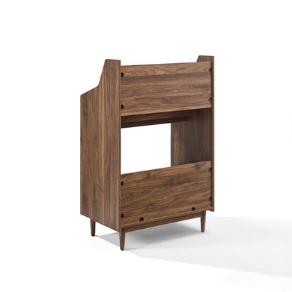 Crosley Furniture - Liam Record Storage Stand Walnut - CF1123-WA veiw 4
