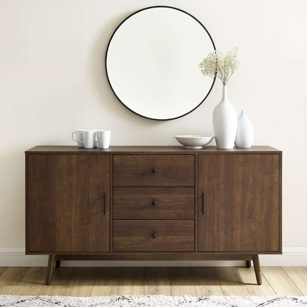 Crosley Furniture - Lucas Sideboard Brown - CF1119-BR veiw 2