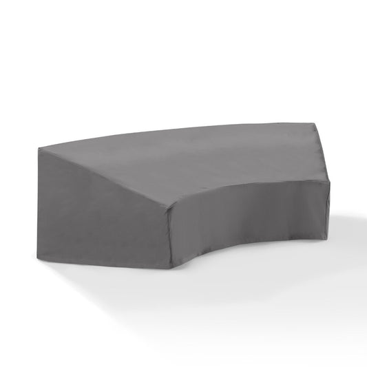 Crosley Furniture - Outdoor Catalina Round Sectional Furniture Cover Gray - CO7505-GY veiw 2