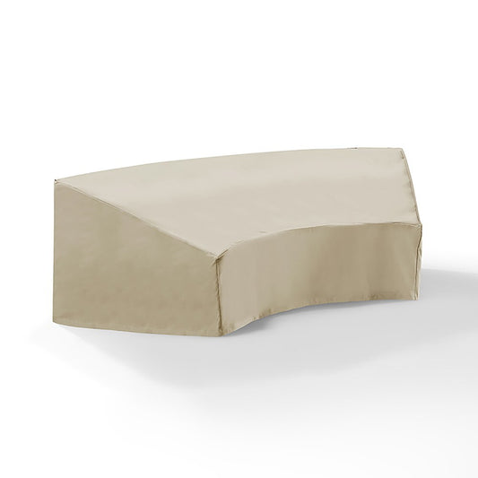 Crosley Furniture - Outdoor Catalina Round Sectional Furniture Cover Tan - CO7505-TA veiw 2