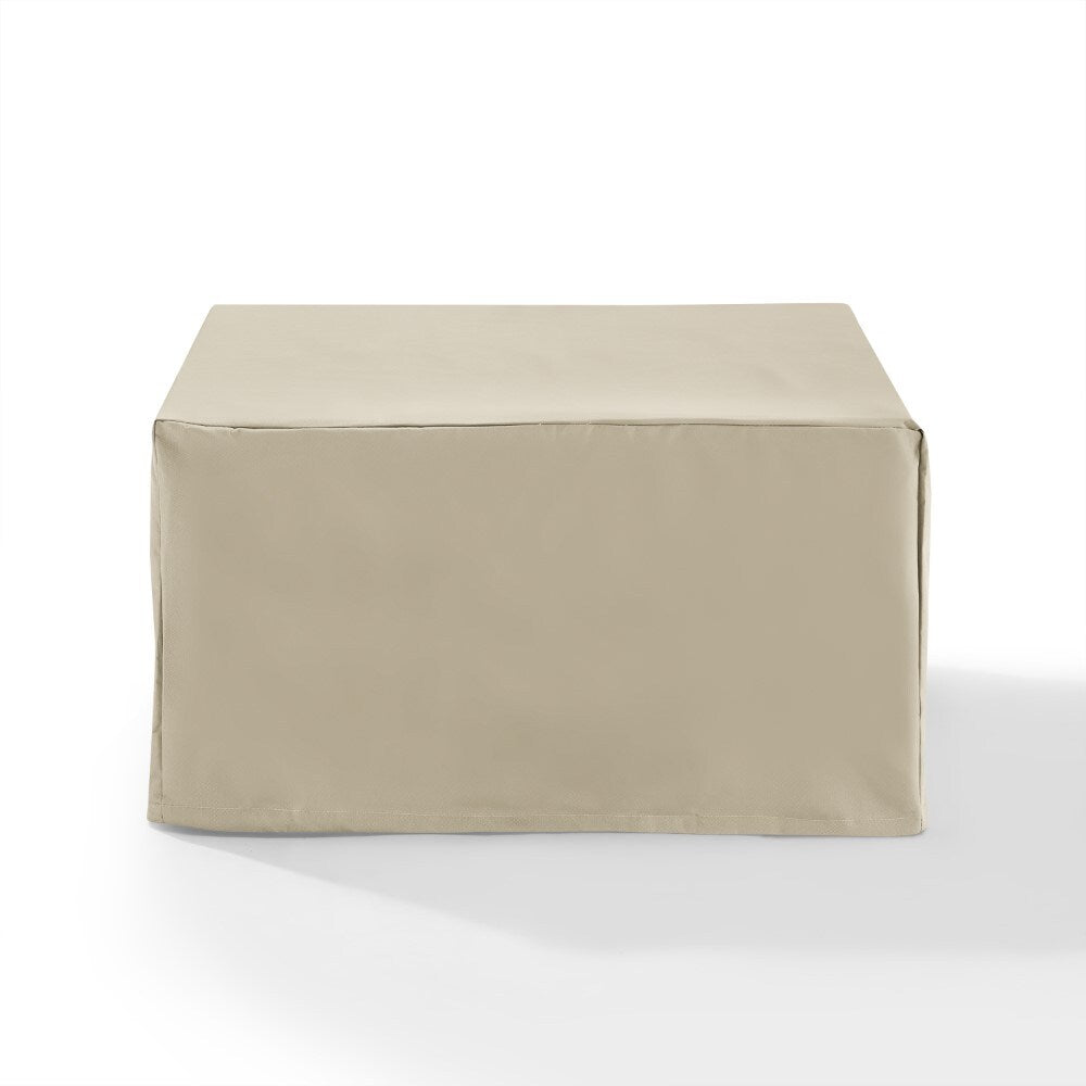 Crosley Furniture - Outdoor Square Table & Ottoman Furniture Cover Tan - CO7507-TA veiw 1