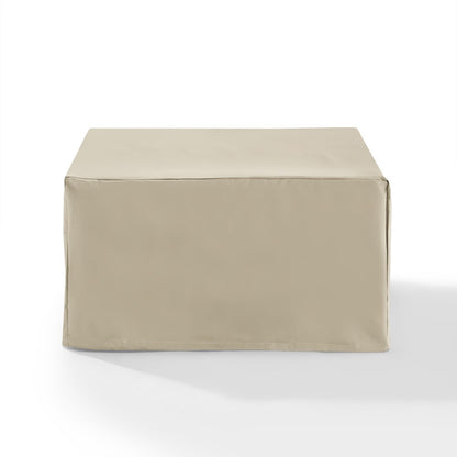 Crosley Furniture - Outdoor Square Table & Ottoman Furniture Cover Tan - CO7507-TA veiw 1