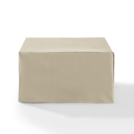 Crosley Furniture - Outdoor Square Table & Ottoman Furniture Cover Tan - CO7507-TA veiw 1
