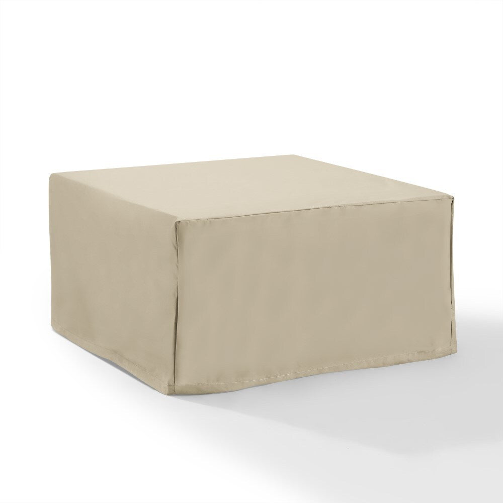 Crosley Furniture - Outdoor Square Table & Ottoman Furniture Cover Tan - CO7507-TA veiw 2