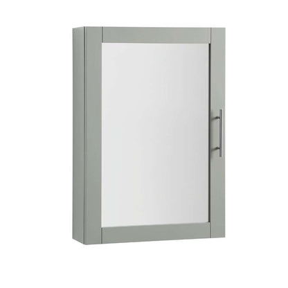 Crosley Furniture - Savannah Mirrored Wall Cabinet Gray - CF7028-GY veiw 4