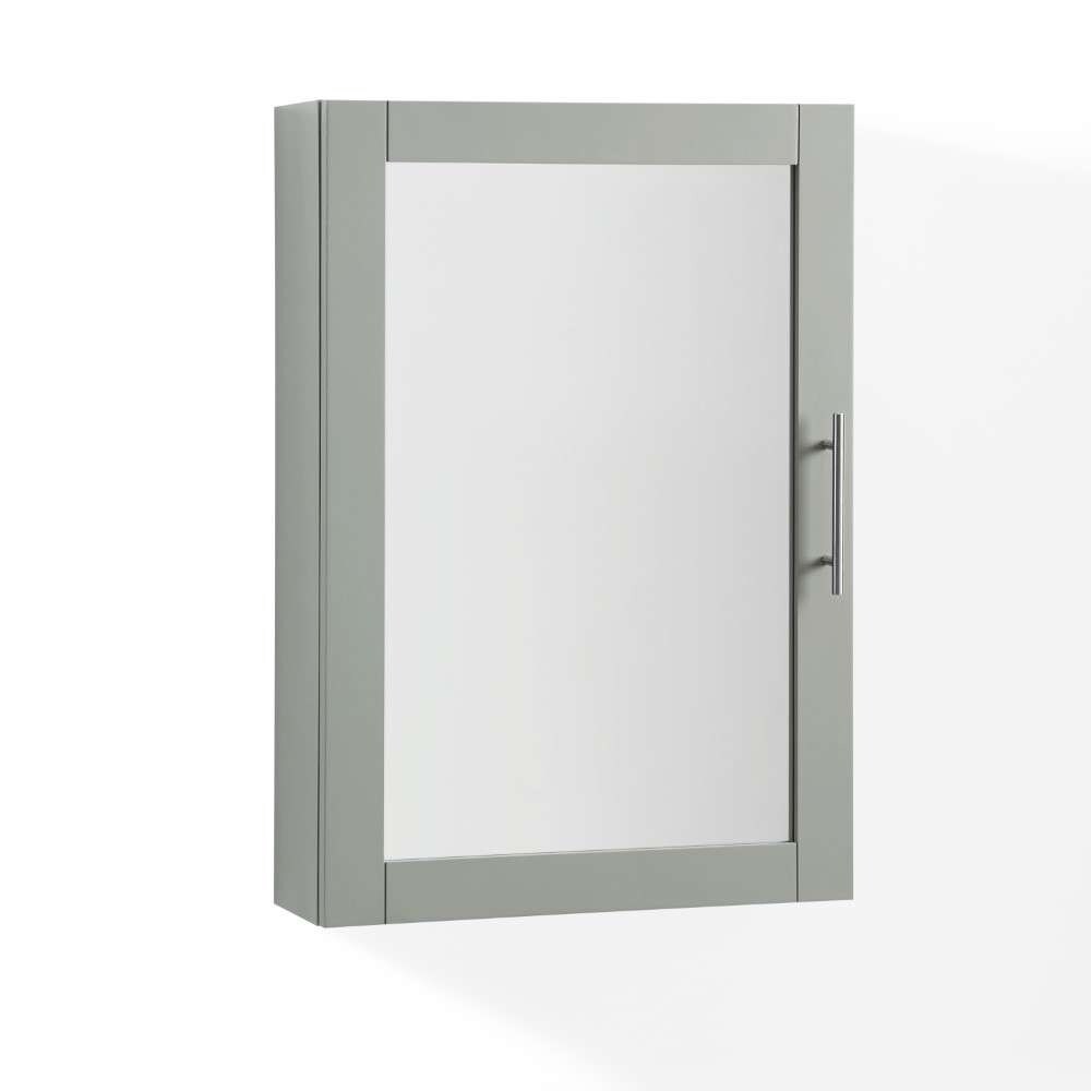 Crosley Furniture - Savannah Mirrored Wall Cabinet Gray - CF7028-GY veiw 6