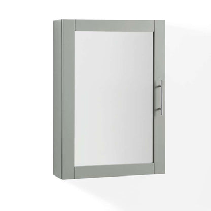 Crosley Furniture - Savannah Mirrored Wall Cabinet Gray - CF7028-GY veiw 6