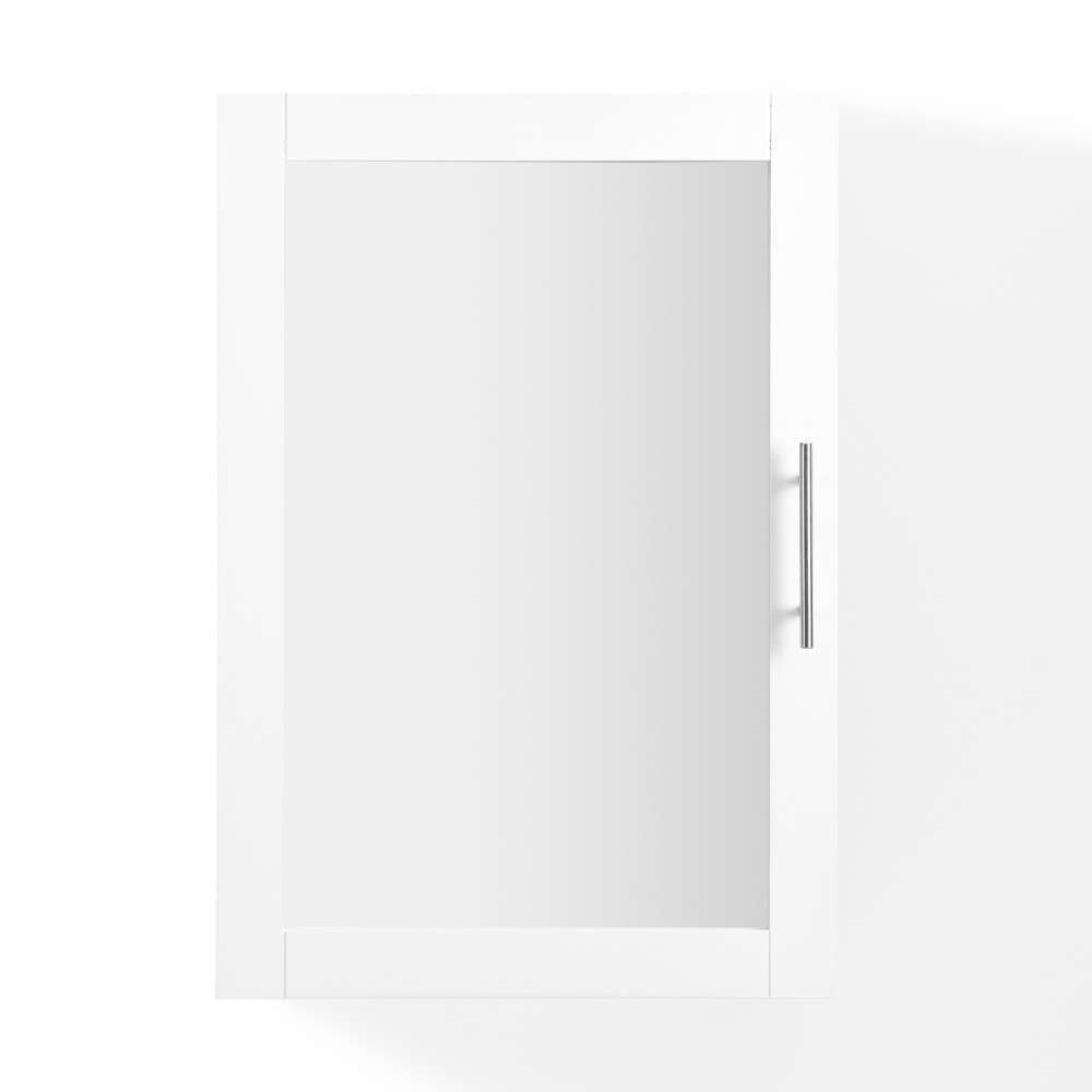 Crosley Furniture - Savannah Mirrored Wall Cabinet White - CF7028-WH veiw 7