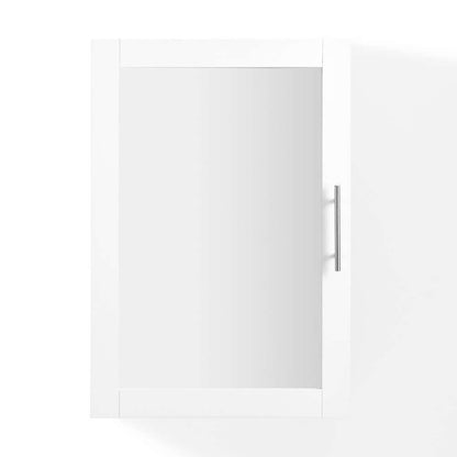 Crosley Furniture - Savannah Mirrored Wall Cabinet White - CF7028-WH veiw 7