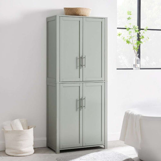 Crosley Furniture - Savannah Tall Pantry Gray - CF3115-GY veiw 1