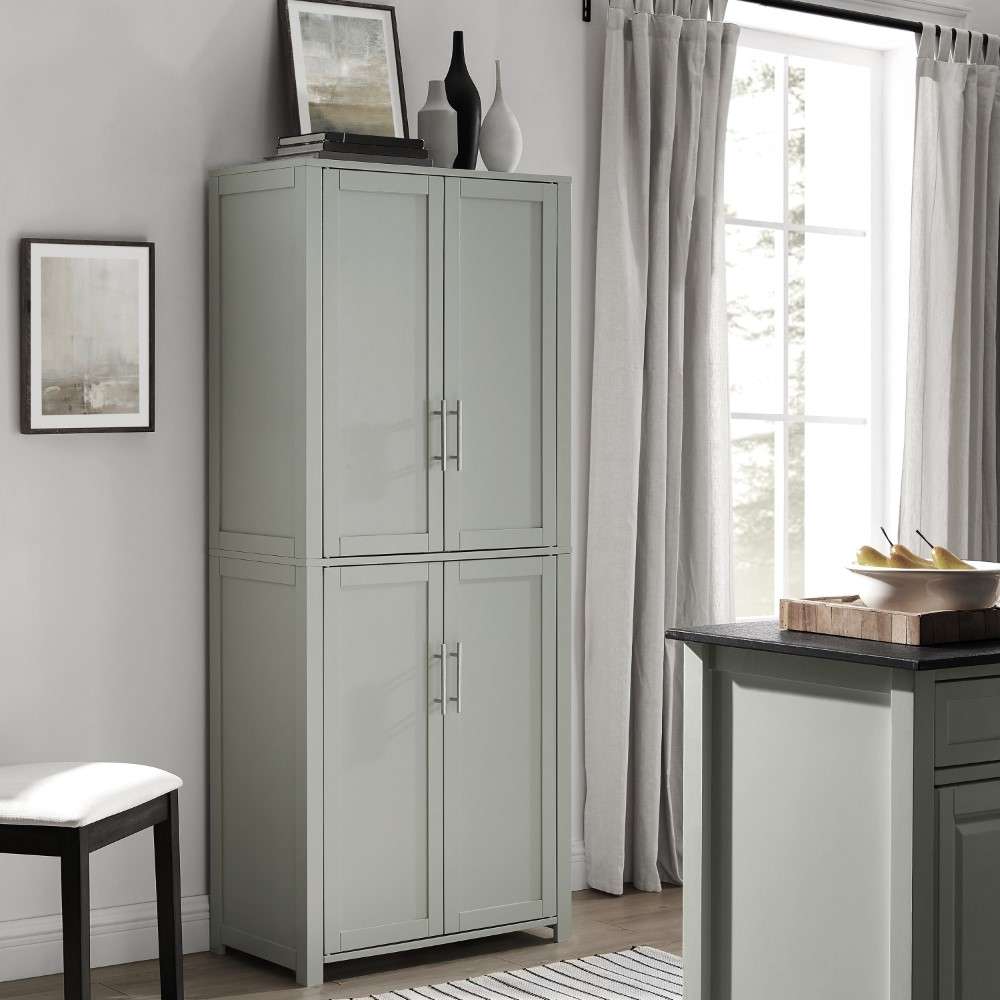 Crosley Furniture - Savannah Tall Pantry Gray - CF3115-GY veiw 4