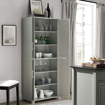 Crosley Furniture - Savannah Tall Pantry Gray - CF3115-GY veiw 5