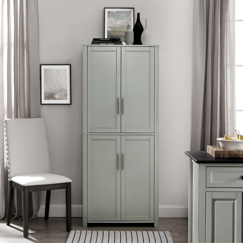 Crosley Furniture - Savannah Tall Pantry Gray - CF3115-GY veiw 6