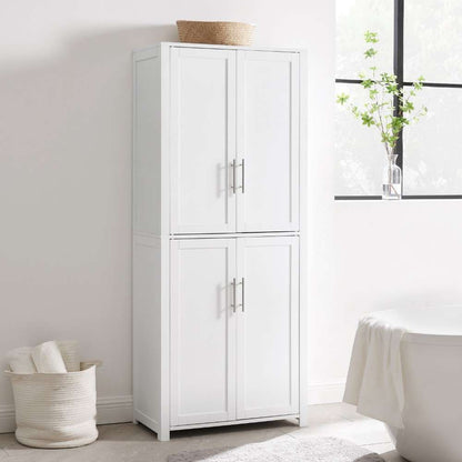 Crosley Furniture - Savannah Tall Pantry White - CF3115-WH veiw 1