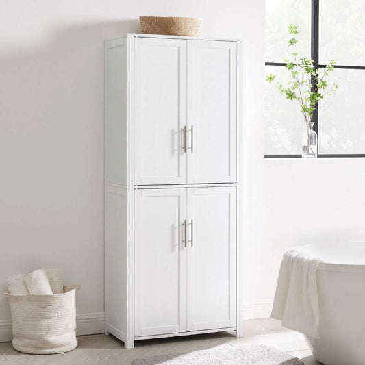 Crosley Furniture - Savannah Tall Pantry White - CF3115-WH veiw 1