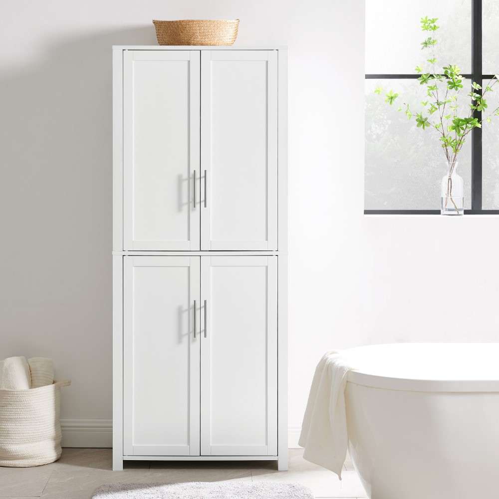 Crosley Furniture - Savannah Tall Pantry White - CF3115-WH veiw 3