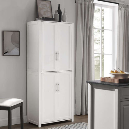 Crosley Furniture - Savannah Tall Pantry White - CF3115-WH veiw 4