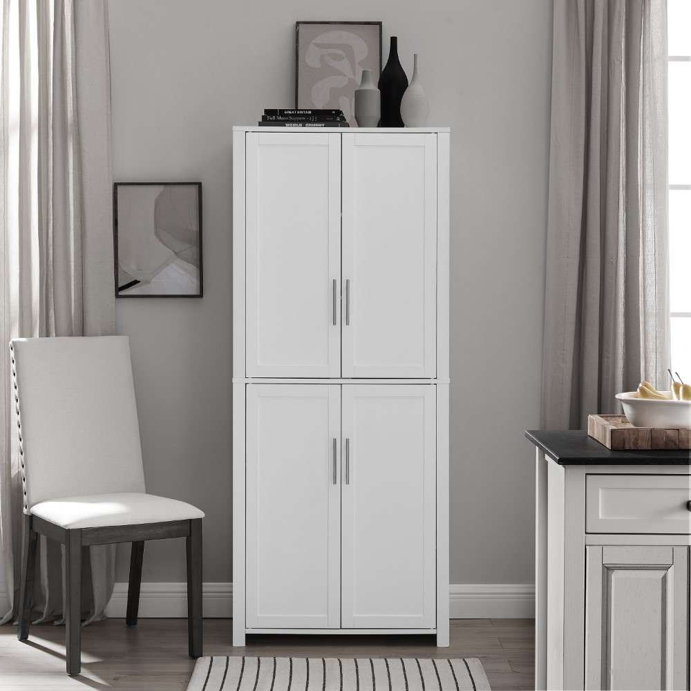Crosley Furniture - Savannah Tall Pantry White - CF3115-WH veiw 6