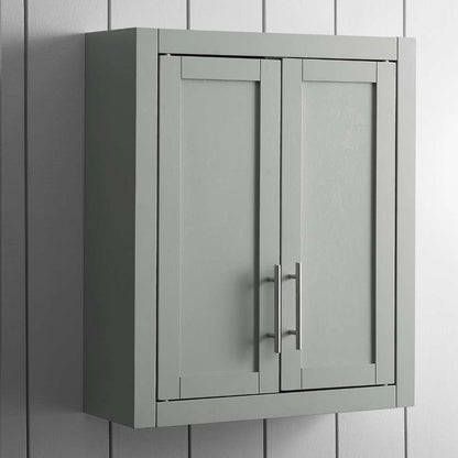 Crosley Furniture - Savannah Wall Cabinet Gray - CF7027-GY veiw 1