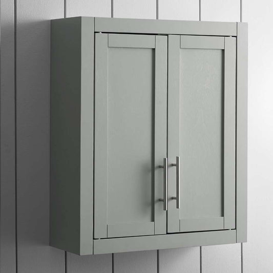 Crosley Furniture - Savannah Wall Cabinet Gray - CF7027-GY veiw 1