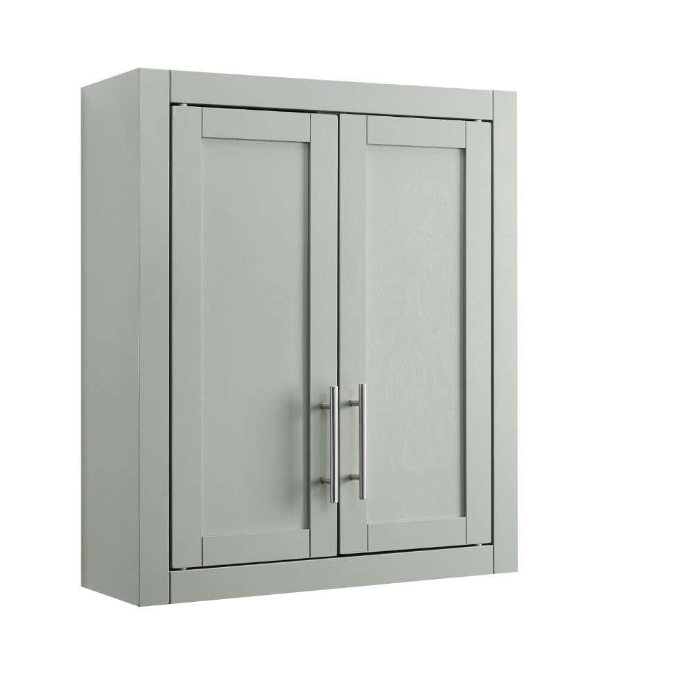 Crosley Furniture - Savannah Wall Cabinet Gray - CF7027-GY veiw 4