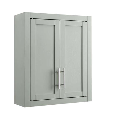 Crosley Furniture - Savannah Wall Cabinet Gray - CF7027-GY veiw 4