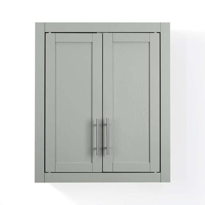 Crosley Furniture - Savannah Wall Cabinet Gray - CF7027-GY veiw 7