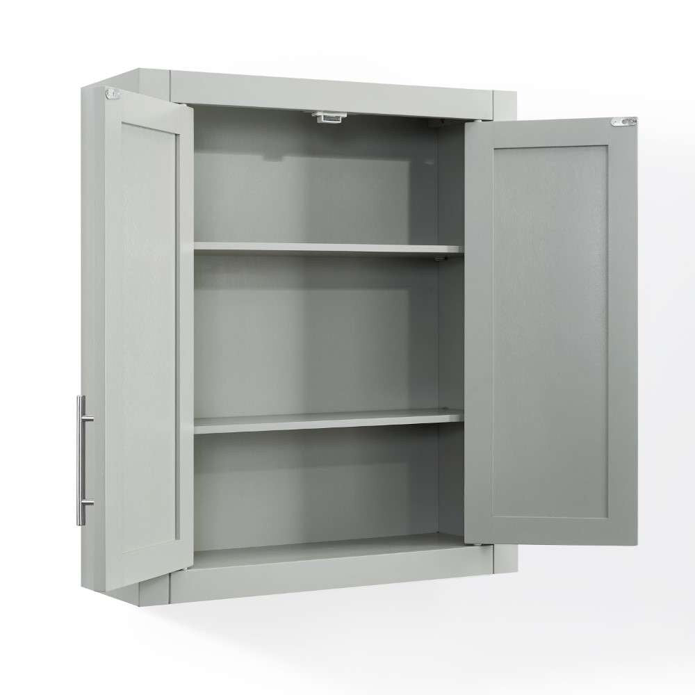 Crosley Furniture - Savannah Wall Cabinet Gray - CF7027-GY veiw 8