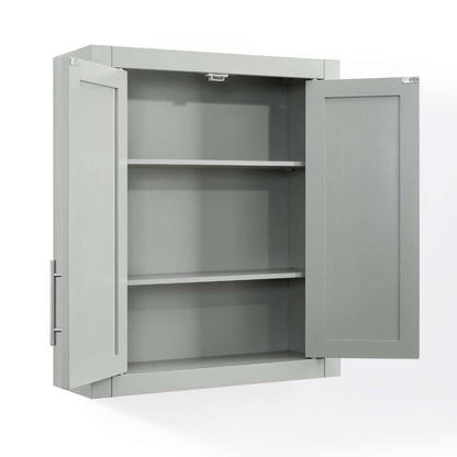 Crosley Furniture - Savannah Wall Cabinet Gray - CF7027-GY veiw 8
