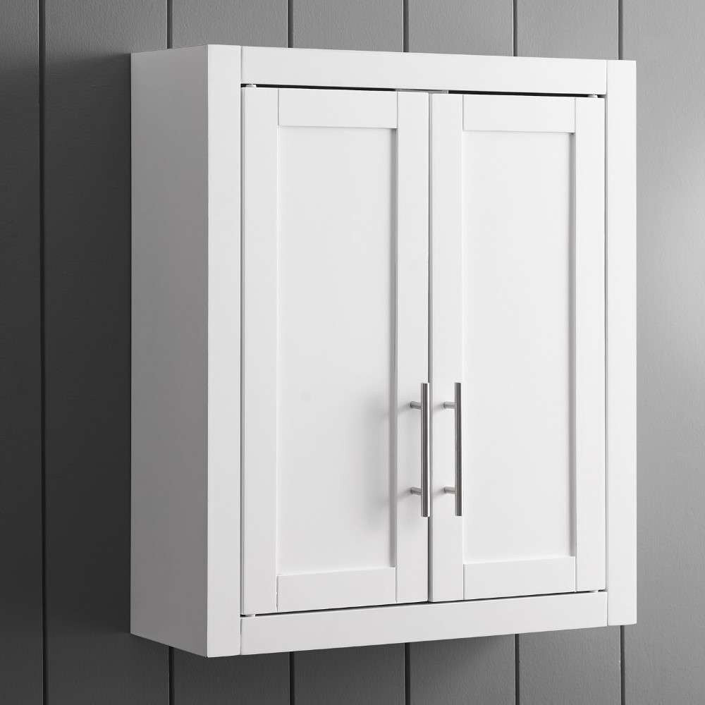Crosley Furniture - Savannah Wall Cabinet White - CF7027-WH veiw 1