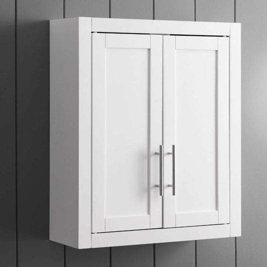 Crosley Furniture - Savannah Wall Cabinet White - CF7027-WH veiw 1