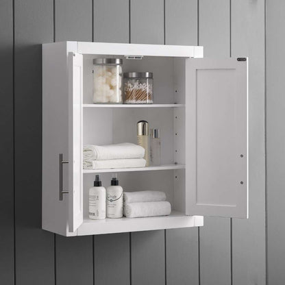 Crosley Furniture - Savannah Wall Cabinet White - CF7027-WH veiw 3