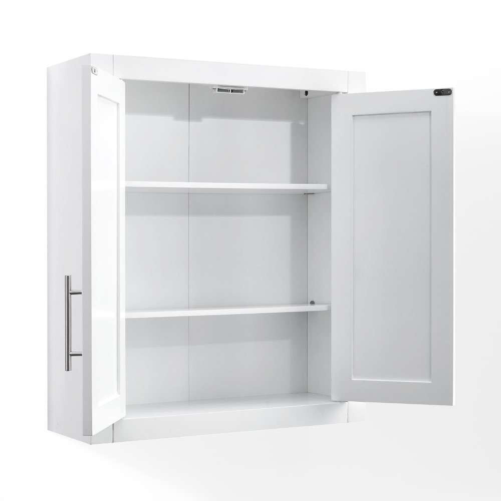 Crosley Furniture - Savannah Wall Cabinet White - CF7027-WH veiw 8
