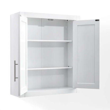 Crosley Furniture - Savannah Wall Cabinet White - CF7027-WH veiw 8