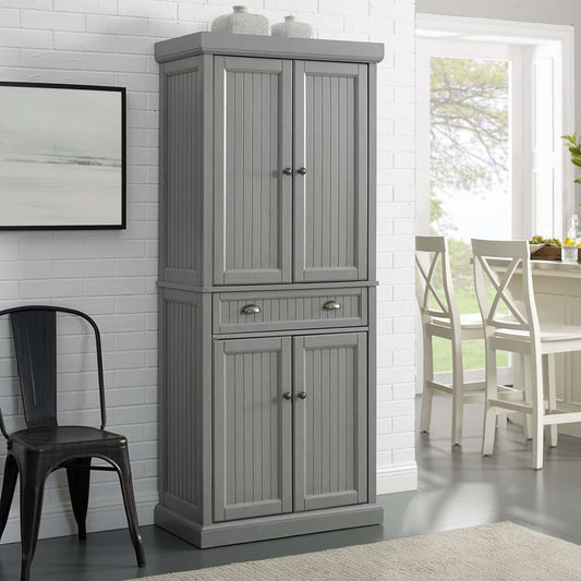 Crosley Furniture - Seaside Pantry Distressed Gray - CF3103-GY veiw 1