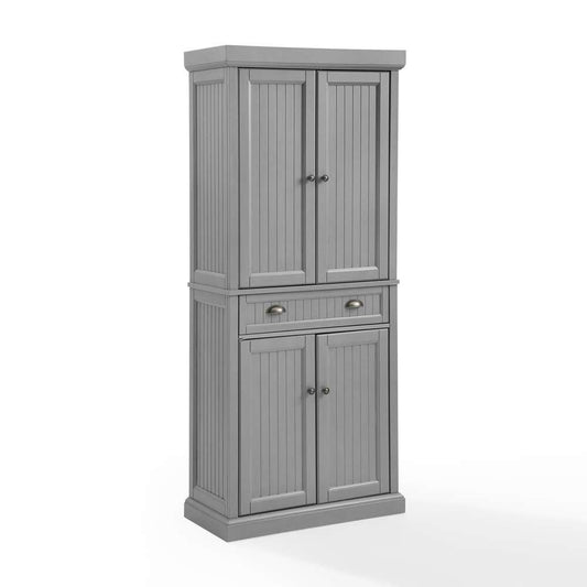 Crosley Furniture - Seaside Pantry Distressed Gray - CF3103-GY veiw 2