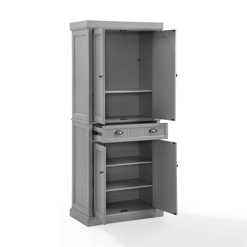 Crosley Furniture - Seaside Pantry Distressed Gray - CF3103-GY veiw 4