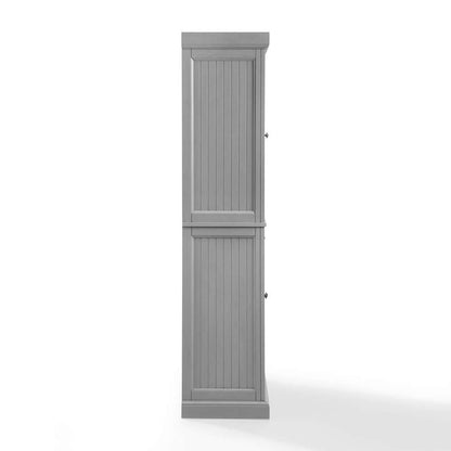 Crosley Furniture - Seaside Pantry Distressed Gray - CF3103-GY veiw 6