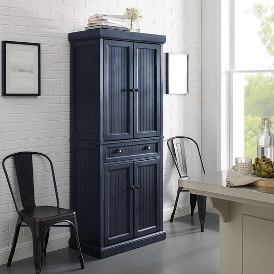 Crosley Furniture - Seaside Pantry Distressed Navy - CF3103-NV veiw 1