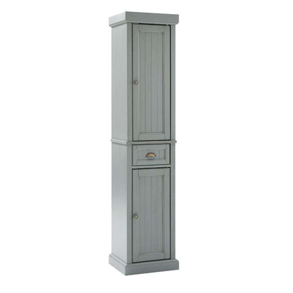 Crosley Furniture - Seaside Tall Linen Cabinet Distressed Gray - CF7019-GY veiw 7