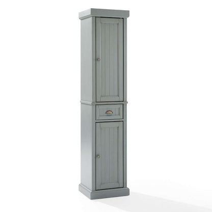 Crosley Furniture - Seaside Tall Linen Cabinet Distressed Gray - CF7019-GY veiw 9