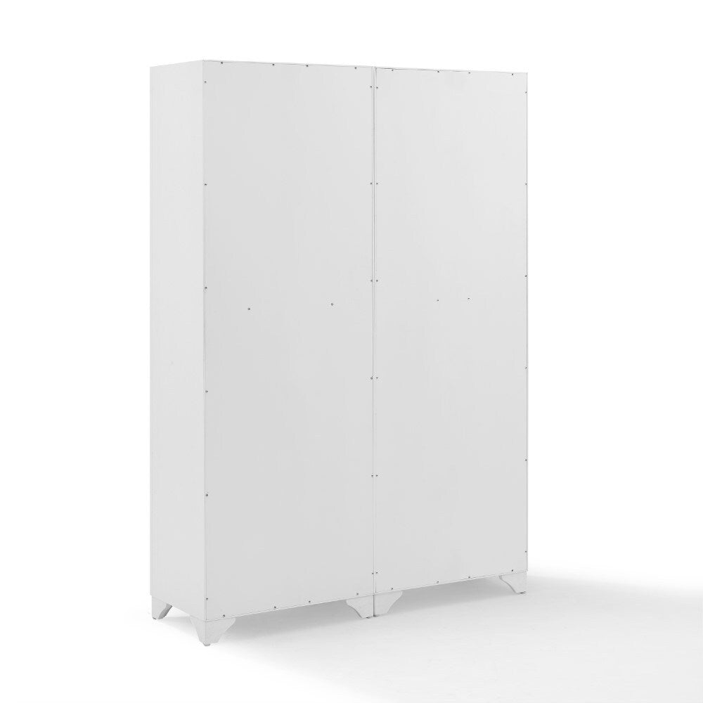 Crosley Furniture - Tara 2 Piece Pantry Set Distressed White - 2 Pantries - KF33005WH veiw 4
