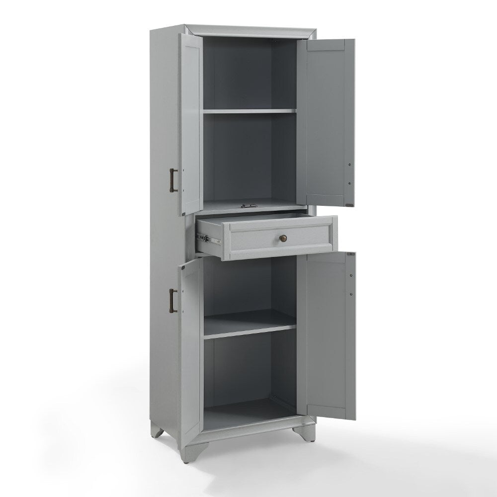 Crosley Furniture - Tara Pantry Distressed Gray - CF3111-GY veiw 3