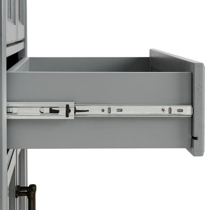 Crosley Furniture - Tara Pantry Distressed Gray - CF3111-GY veiw 5